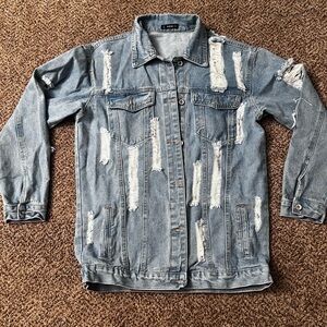 Distressed Denim Jacket